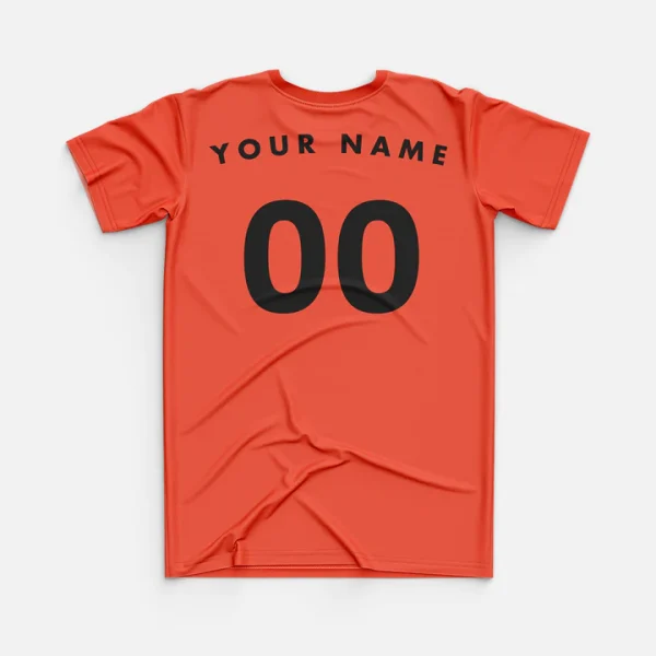 EXCLUSIVE TED LASSO A.F.C. RICHMOND SEASON 3 ORANGE TEE back