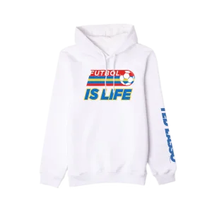 TED LASSO FUTBOL IS LIFE ADULT HOODED SWEATSHIRT